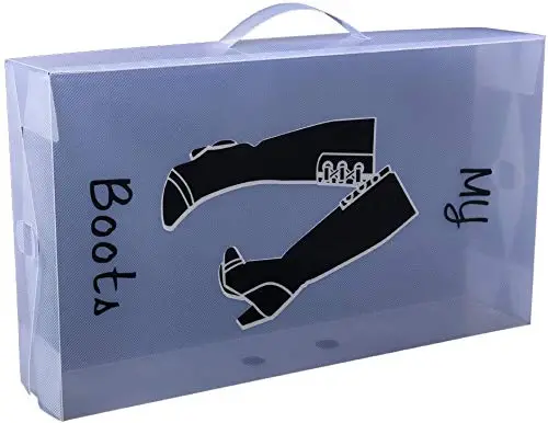 Details zu Schuhaufbewahrung Stiefelbox schuhkasten Stiefel 52x30x11cm, JLA191