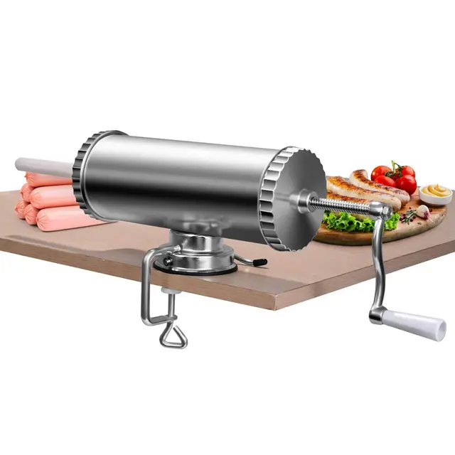 costway wurstfüller manuell aluminium