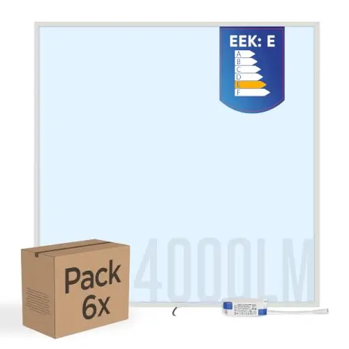 lecom 6x led panel 62x62 kaltweiß 4000lm
