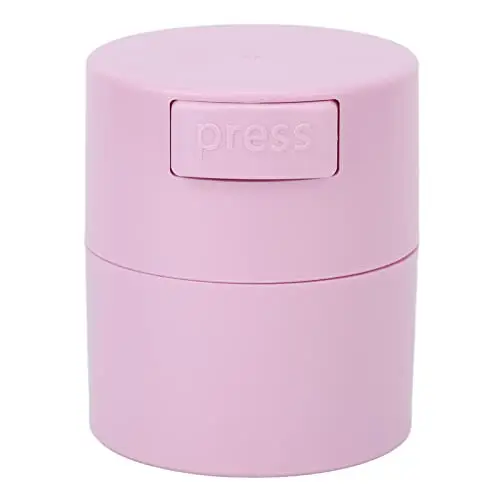 Wimpernkleberspeicherbox Lash -Verlängerung Klebstoffbehälter Jar mit Unterdruck -Design -Schwammpolster für Schönheitsläden und Liebhaber (Rosa)