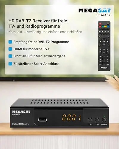 Megasat HD 644 T2 DVB-T2 Receiver