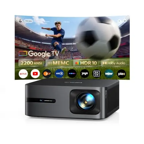 WiMiUS 4K Beamer mit Google TV