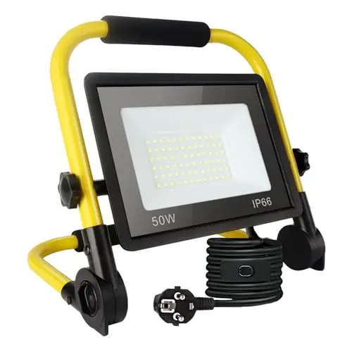 psatfito 50w led baustrahler 5400lm ip66