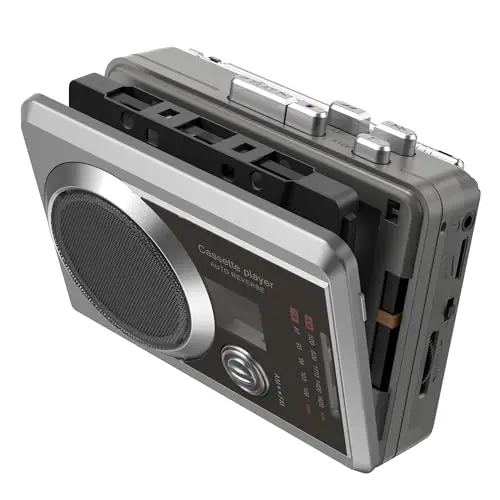 Mersoco Tragbarer Kassettenspieler mit AM/FM-Radio