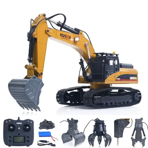 huina metall 580 baggermodell 1/14