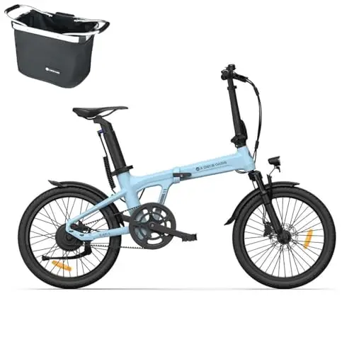 A Dece Oasis ADO E-Bike Air 20S E-Fahrrad Faltbar, klapprad Riemenantrieb,Citybike, 1 Gang, Hintermotor, 250W, 25KM/H,ebike Damen/Herren,StVZO