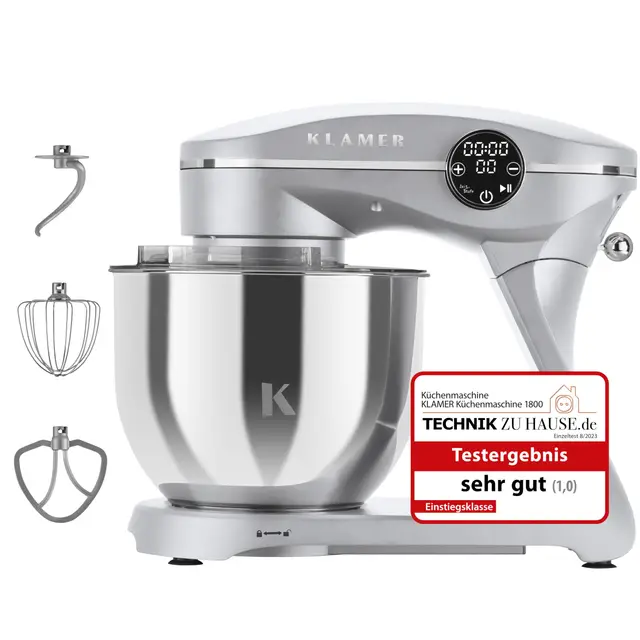 KLAMER 1800W Küchenmaschine