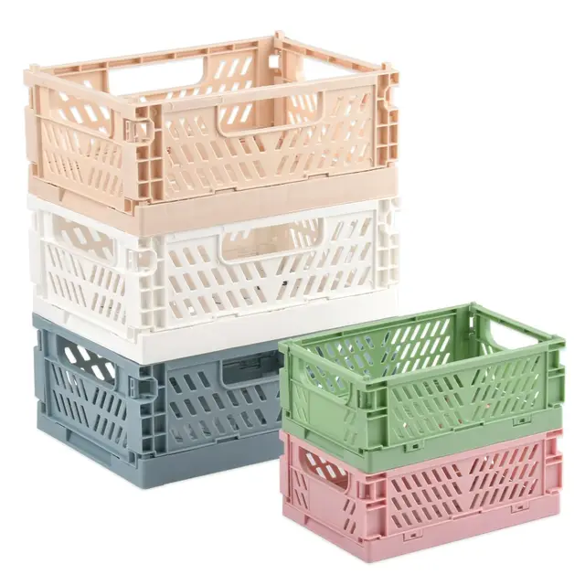 BATINO Klappboxen 5er-Set faltbar stapelbar