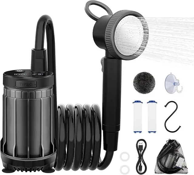 uplayteck campingdusche mit pumpe