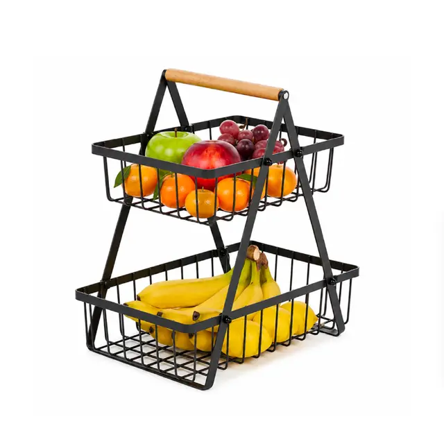 amig obstkorb 2 ebenen stilo04 stahl