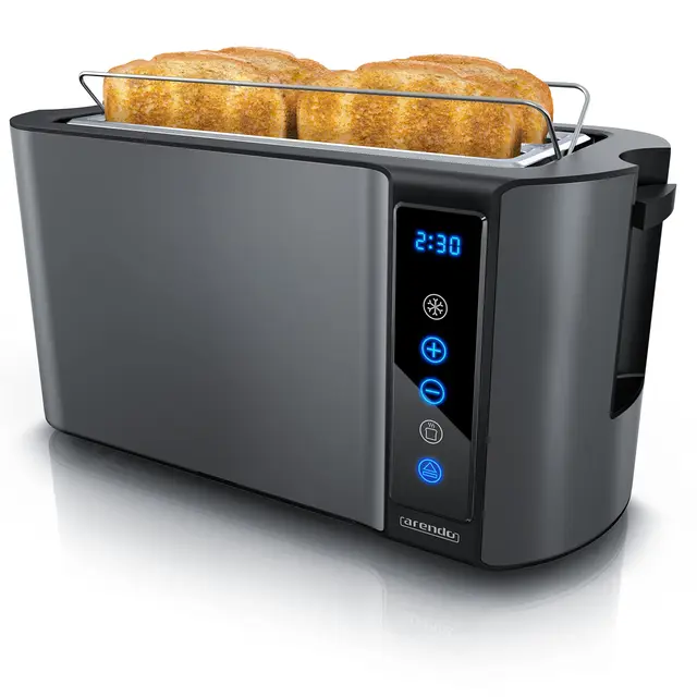 Arendo Edelstahl Toaster 4 Scheiben
