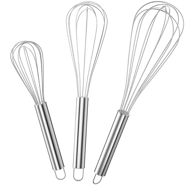 edelstahl ballon schneebesen set 3er 8