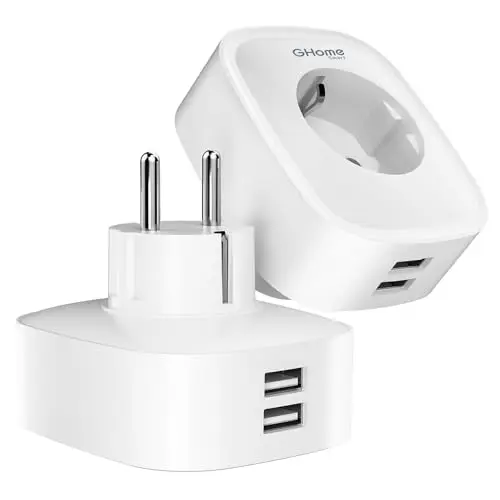 ghome smart wlan-steckdose usb 16a