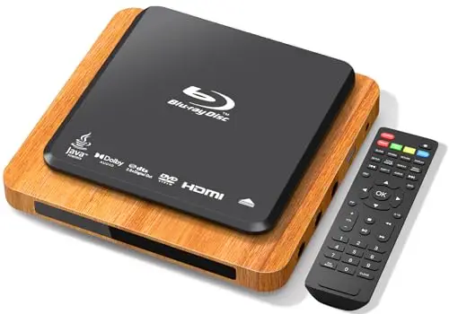 JRIHZ Blu-ray Player 1080p Full HD Dolby Digital 5.1