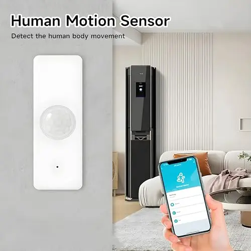 3 Pack Bewegungsmelder 105° Erfassungswinkel Smart Home Sicherheitssensor Tuya App Alexa Integration 2.4GHz WiFi Batteriebetrieben Innen Außen