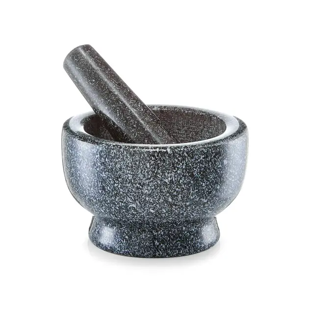 zeller 24501 granit mörser set anthrazit