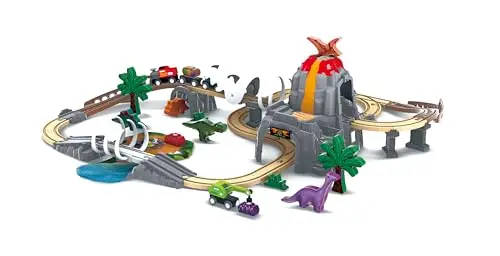 hape dino-eisenbahn-abenteuer 23-teilig