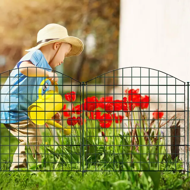 Jaxguom Metall Gartenzaun Set