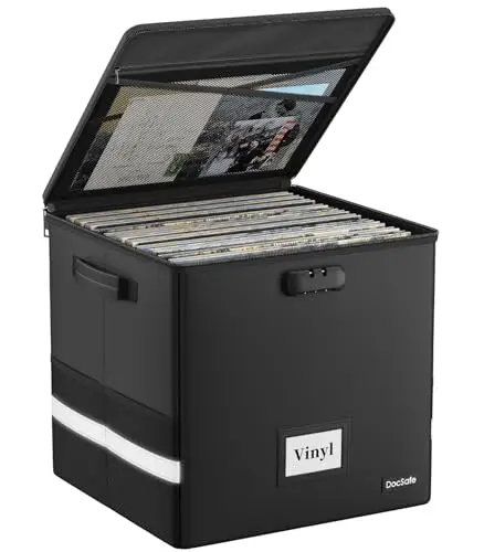 DocSafe Feuerfest Schallplatten Aufbewahrungsbox 100+ Platten