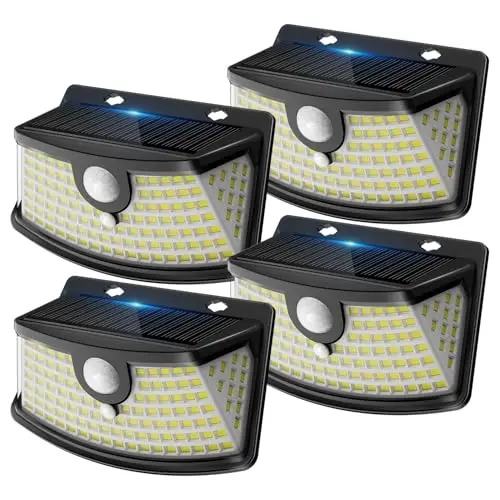 aootek 120 led solarlampe