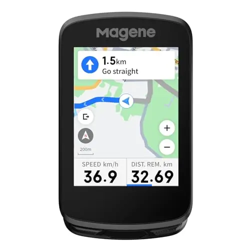 Magene C506 GPS MAP-Navigation Fahrradcomputer Kabellos, Berührbarer Farbbildschirm, wasserdichte Fahrradtacho, Radtraining, Intelligente Erinnerung, WiFi&Bluetooth