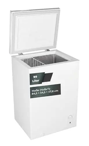 YUNA FROSTER 100 D Gefriertruhe | DUAL Modus | mit Drahtkorb | Kühlen und Gefrieren | 4 Sterne Gefrierfach (weiß)