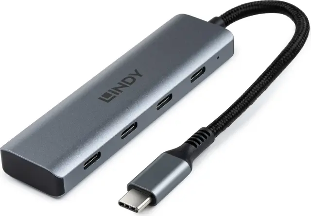 Lindy 4 Port USB-C-Hub, USB-C 3.1 [Stecker]