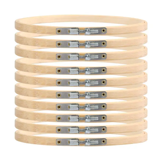 cenben 10x 15cm stickrahmen bambus