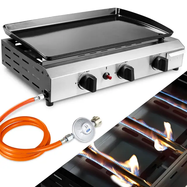 liferun gas plancha grillplatte 7,2 kw