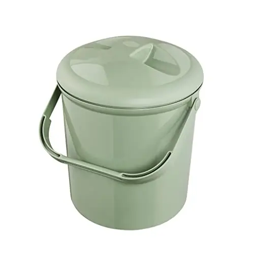 Rotho Babydesign, Bella Bambina, Windeleimer geruchsdicht ohne Nachfüllkassetten, umweltfreundlich & hygienisch, ideal für Wickeltisch & Kinderzimmer, 26×23×37 cm (L×B×H), Grün