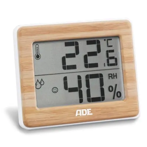 ade ws1702 thermometer hygrometer bambus