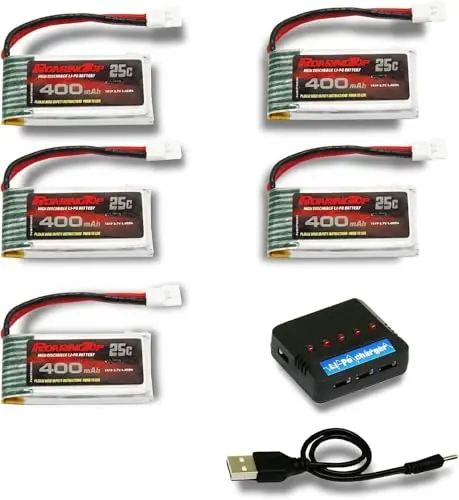 RoaringTop 400mAh 3.7V 25C LiPo