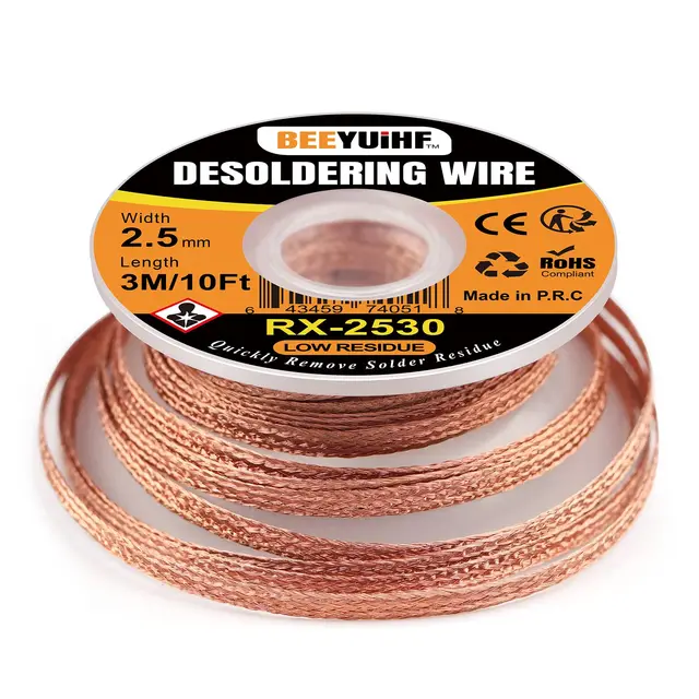 beeyuihf entlötlitze 2,5mm 3m