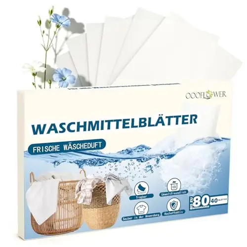 oooflower waschmittel blätter 40 stück