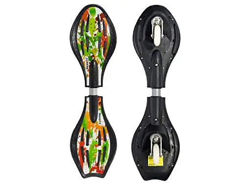 MAXOfit Waveboard Pro Close Mini | Bis 129 kg | Mit LED Leuchtrollen, Tasche und Zubehör für Kinder