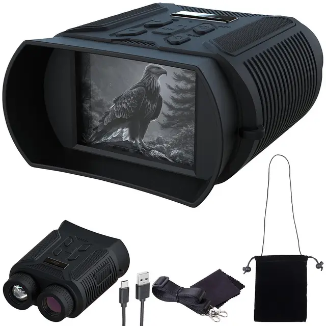 Zavarius Nachtsichtkamera: Binokulares Akku-Nachtsichtgerät, QHD-Kamera, bis 500 m IR-Nachtsicht (Nachtsichtgeraet, Camcorder-Nachtsichtgerät, Akkus)