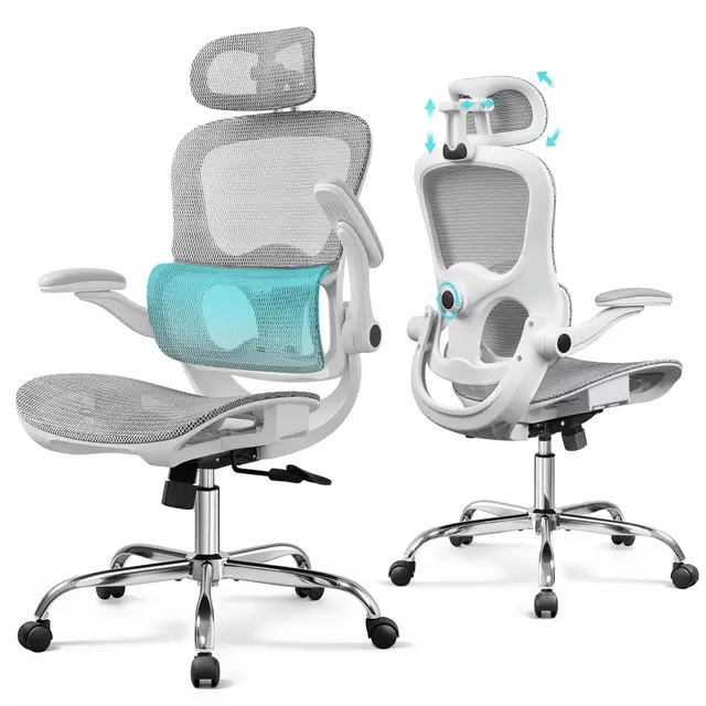 DEVAISE ABGY506WH Fauteuil bureau