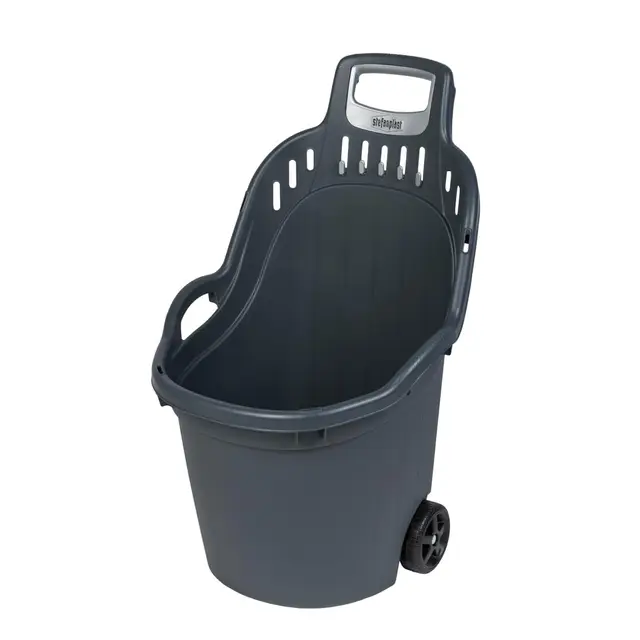 Kreher HELPY Gartentrolley 50 L Grau