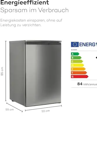 schoepf gs87sb gefrierschrank 85l