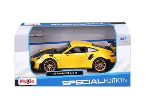 Bburago - Porsche 911 GT2 RS - Realistisches Modellauto im Maßstab 1:24, Offizielle Porsche-Lizenz, Empfohlenes Alter 3+ Jahre