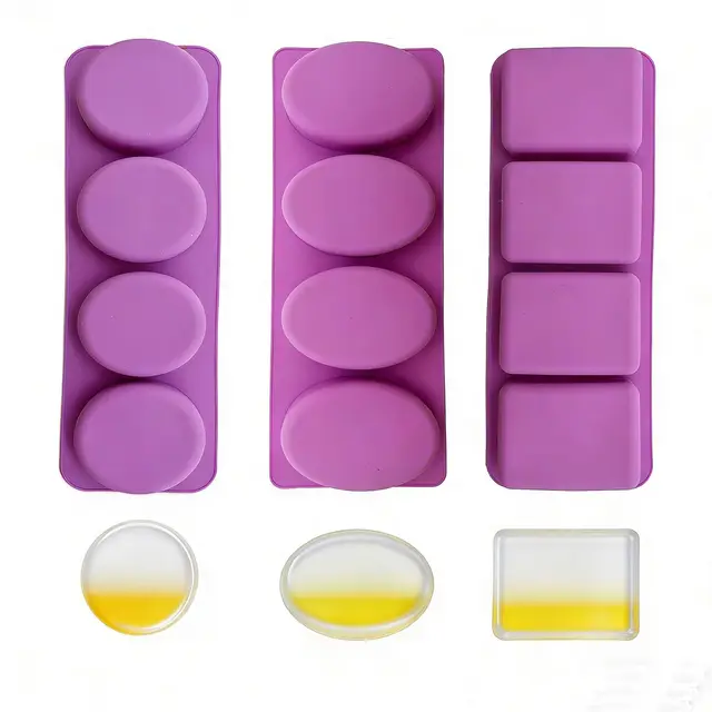 wyahyq 3er set silikon seifenform rund