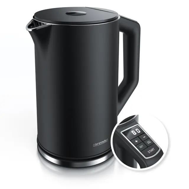 Arendo ELEGANT Edelstahl Wasserkocher