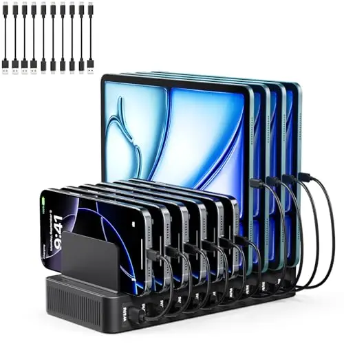 nongxiang 10-port usb-c ladestation 100w