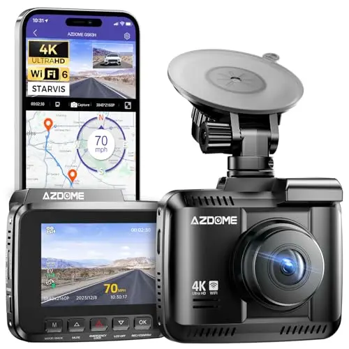 azdome dashcam 4k auto