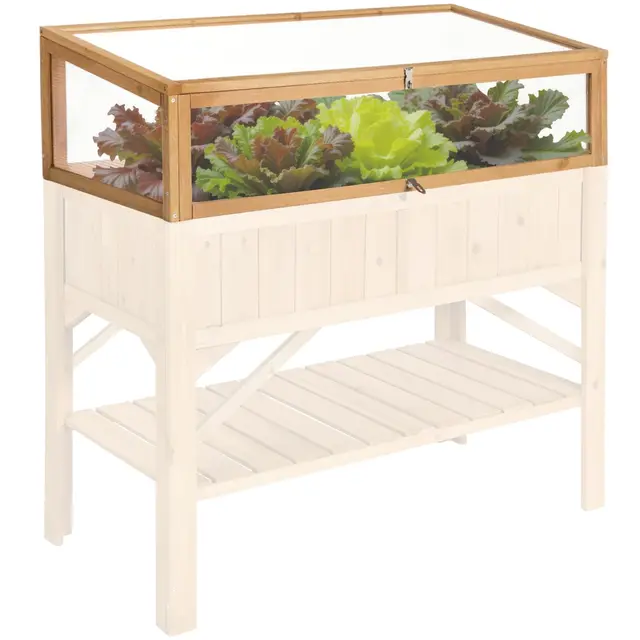 tectake frühbeet aufsatz holz hochbeet