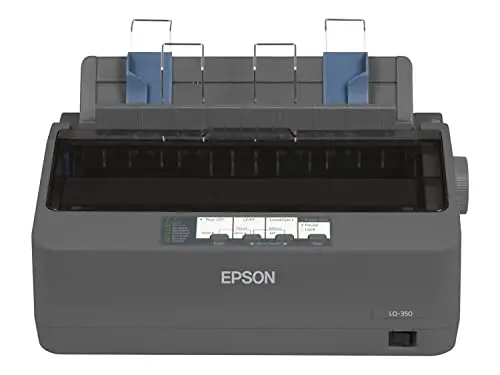 Epson LQ-350 – Dot Matrix Printers (24-Pin, Envelopes, Labels, Roll, Parallel, Serial, USB 2.0, 200 – 240 V, 5 – 35 °C, 10 – 80%)