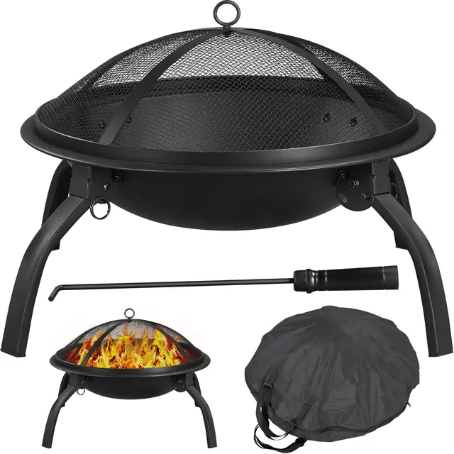 Yaheetech Klappbare Feuerstelle Ø54 cm
