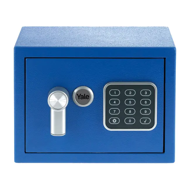 Yale Elektronischer Tresor - YSV/170/DB2/B - Mini - Blau - Standardsicherheit