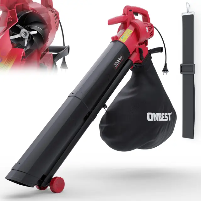 onbest 3in1 elektro laubbläser 3200w