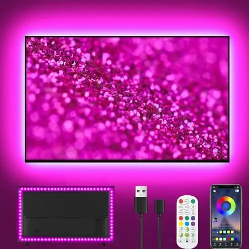 ylatoial led strip 5m tv rgb usb music